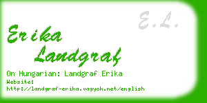 erika landgraf business card